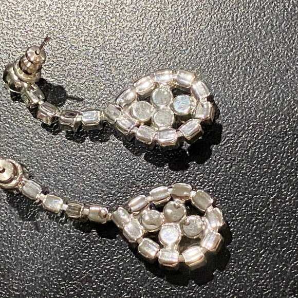 Vintage Bohemian Regency Red Valentines Victorian Rhinestones Dangle Post Ea… - Picture 7 of 7